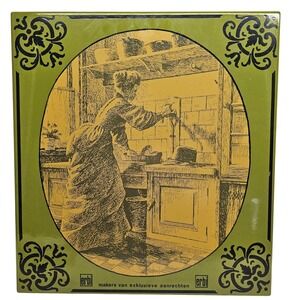 Alape Erbi Vintage Enamel Metal Sign Kitchen Decor Green Dutch Advertising